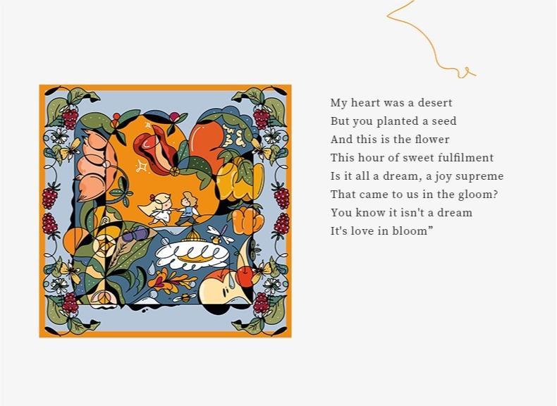 orange series silk bandana (7) باندانا الحرير سلسلة البرتقال (7)