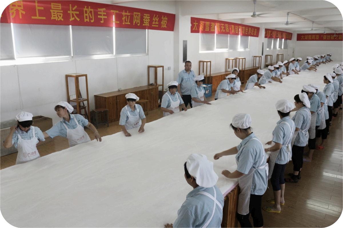 لحاف Taihu Snow Silk يسجل الأرقام القياسية العالمية